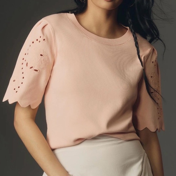 Maeve Sweaters - Anthropologie Maeve NWT Scalloped Twofer Sweater Tee